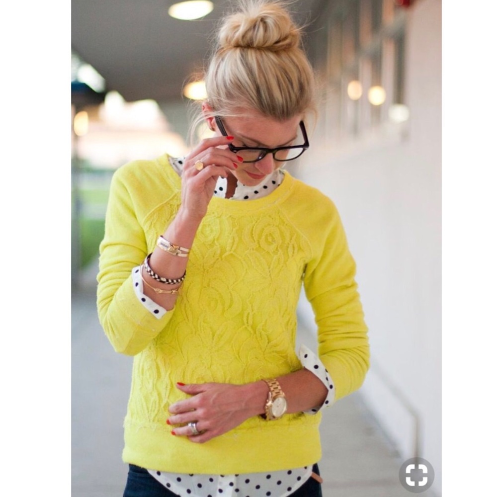Lace Front Sweatshirt